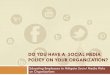 Social Media Policy on Organizations