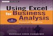 Using excel for business analysis