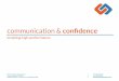 Communication & confidence