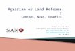 Agrarian or Land  Reforms