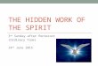 Hidden work of the spirit 140615