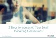 3 steps to increasing your email marketing conversions