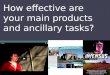 How effective are your main products and ancillary