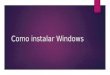 como instalar windows 8