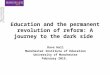 The permanent revolution of education a journey to the dark side by dave hall