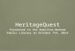 HeritageQuest At Hamilton-Wenham