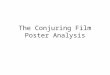 The Conjuring Film Poster Analysis