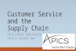 APICS PDM - Customer Service and the Supply Chain