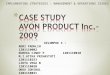 Avon product analysis 2009