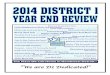DISTRICT 1 YEAR END REVIEW BOOKLETS