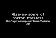 Mise en-scene of horror trailers