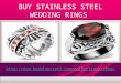 Buy stainless steel wedding rings