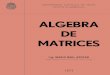 Algebra de matrices
