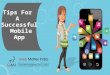 Tips for a Successful Mobile Application