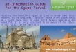 An information guide for the egypt travel