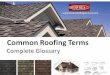 Common Roofing Terms and Glossary -  Ocean County Roofing Company