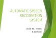 Automatic speech recognition system