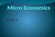 MICRO ECONOMICS-CHAPTER-1