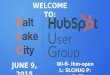 #SLCHUG Event June 9, 2015 (Salt Lake City HubSpot Users Group)
