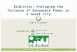 DC4Cities: Following the Patterns of Renewable Power in a Smart City