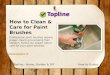 How to Correctly Clean Paint Brushes