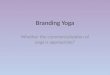 Branding yoga case study