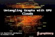 Untangling Graphs with GPU Clouds