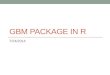 GBM package in R