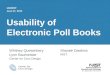 Usability of electronic pollbooks