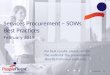 Services Procurement - SOWs Best Practices