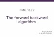PRML 13.2.2: The Forward-Backward Algorithm