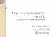 ARM- Programmer's Model