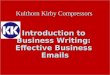 2015 Kulthorn Kirby English workshop email writing