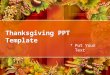 Thanksgiving PPT Template Free