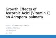 Growth effects of ascorbic acid on acropora palmata