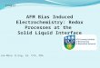 Jim Mara MSc Presentation AFM Bias Induced Electrochemistry Redox Processes at the Solid Liquid Interface