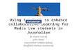 Using Facebook to enhance collaborative learning for media law students in journalism