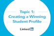 Create a Winning Student Profile