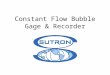 Constant Flow Bubble Gage & Recorder - SlideShare