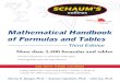 Mathematical handbook of formulas and tables murray r. spiegel