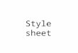Style sheet