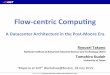 Flow-centric Computing - A Datacenter Architecture in the Post Moore Era