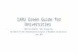 ISCN 2015 Pre-Conference - IARU Green Guide