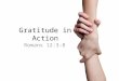 Gratitude in Action - Romans 12:3-8