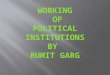 Working of poltical institution1