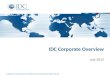 IDC Corporate Overview Deck July 2015