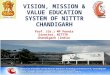 Goals and value system of NITTTR Chandigarh, India