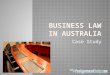 Business Law In Australia