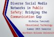 Diverse Social Media Networks in Public Safety PowerPoint for CCHE 590