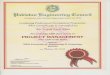 Certificate of Project Management